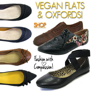 Women's Vegan Flats and Oxford Shoes=