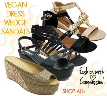 Women's Vegan Dress Wedge Sandals