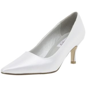 IRREGULAR - Eluda White Faux Patent Pointy Toe Vegan Heels, Size 8.5