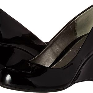 Madden Girl Ursey Black Vegan Patent Wedge