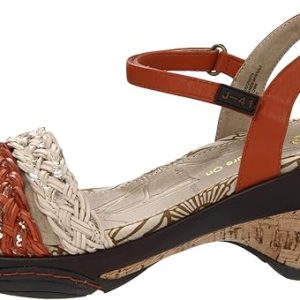 J-41 Naples Burnt Orange Vegan Sporty Wedge
