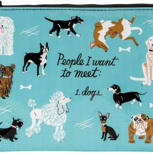 Blue Q Nice Day Recycled Large Zipper Pouch