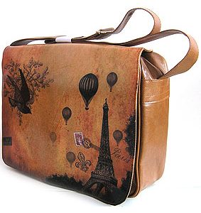Lavishy Viaggio Paris Small Vegan Messenger