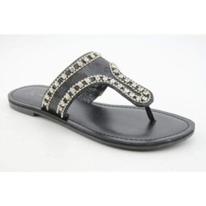 Madden Girl Alyssaa Black Vegan Thong Sandal