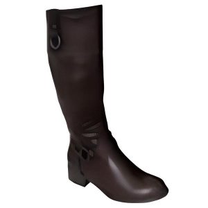 Women's Brown English Vegan Riding Boots