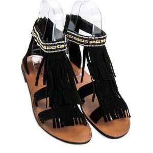 Dirty Laundry Baili Black Faux Suede Vegan Sandals