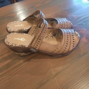 Jambu Touring Vegan Saddle Tan Slip On Wedge